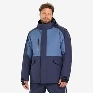 New Ski-Doo Men Medium Navy Blue Absolute 0 Jacket Radiant Core Insulated Coat